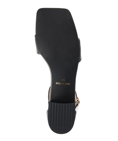 Dessin（デッサン）の「スクエアトゥストラップサンダル（サンダル・レディース・ブラウン系その他/ブラック/シルバー・45/40/35）」の7枚目の写真