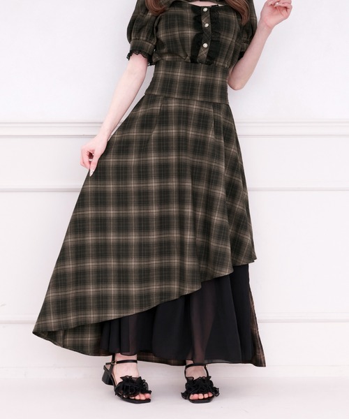 apres jour(アプレジュール)の「【SET着用可能】アシメロングスカート(スカート・レディース・ブラック/ブラウン系その他/ブラック系その他・X-LARGE/フリー)」の9枚目の写真