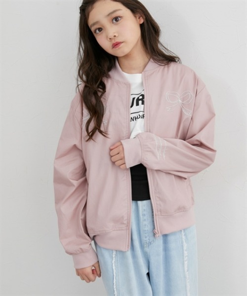 セール】林間学校に最適！MA-1風ブルゾン（女の子）（ブルゾン