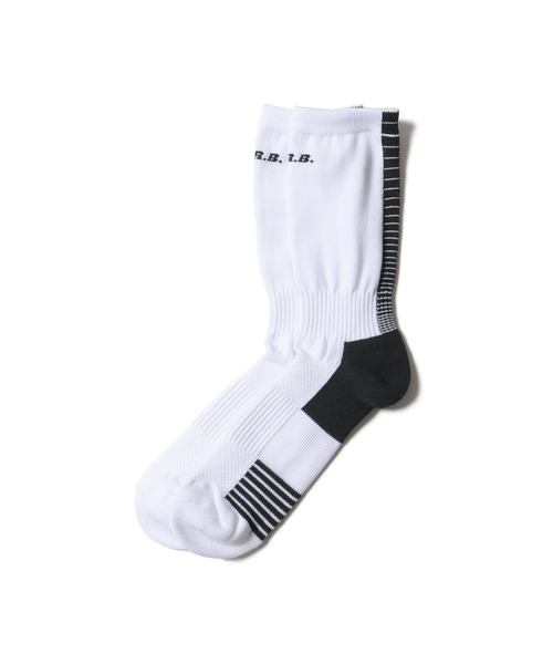 F.C.Real Bristol（エフシーレアルブリストル）の「SHORT GAME SOCKS（ソックス/靴下・メンズ・ブラック/ホワイト・MEDIUM/LARGE）」の2枚目の写真
