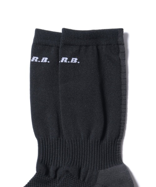 F.C.Real Bristol（エフシーレアルブリストル）の「SHORT GAME SOCKS（ソックス/靴下・メンズ・ブラック/ホワイト・MEDIUM/LARGE）」の3枚目の写真