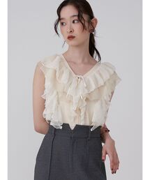 メッシュニット」に該当するホワイト/白色系のファッション通販