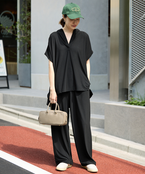 SLOBE IENA セットアップ SLOBE IENA｜《2枚セット》カットジョーゼットセットアップ