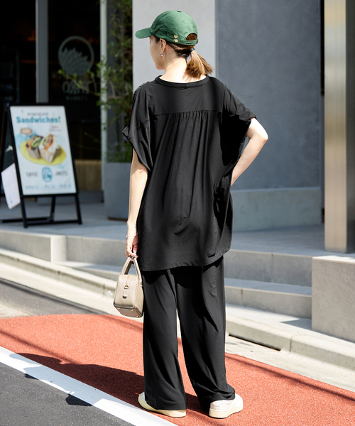 SLOBE IENA セットアップ SLOBE IENA｜《2枚セット》カットジョーゼットセットアップ