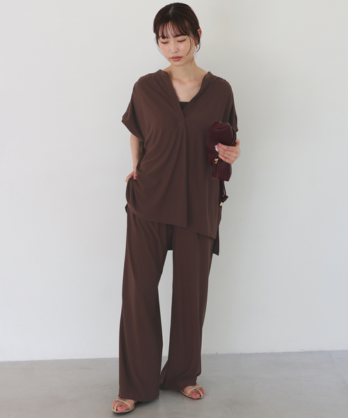 SLOBE IENA セットアップ SLOBE IENA｜《2枚セット》カットジョーゼットセットアップ