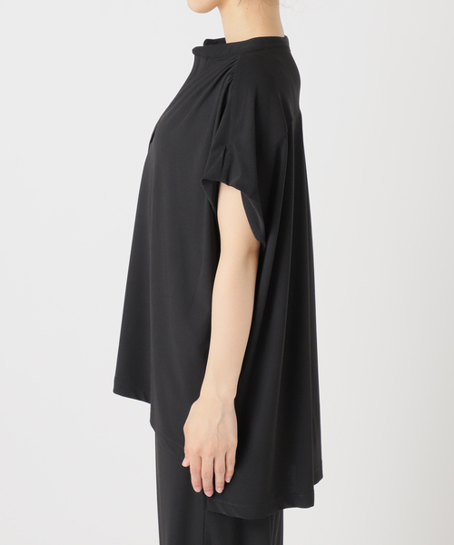 SLOBE IENA(スローブイエナ)の「《2枚セット》カットジョーゼットセットアップ(Tシャツ/カットソー・レディース・ブラウン/ブラック・36/38)」の10枚目の写真