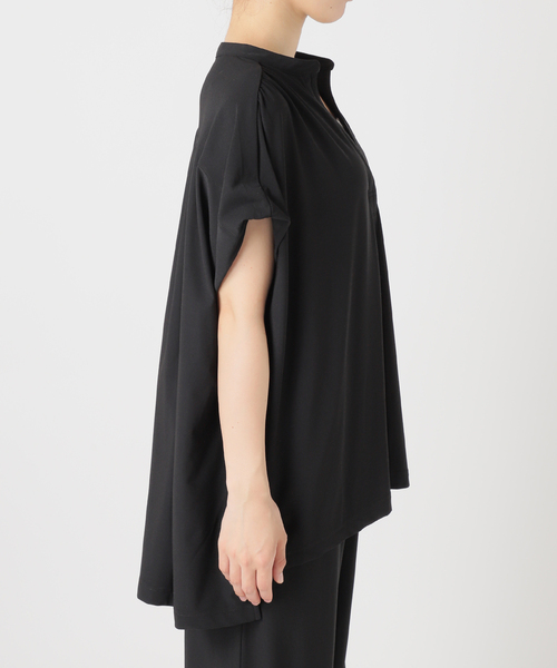SLOBE IENA(スローブイエナ)の「《2枚セット》カットジョーゼットセットアップ(Tシャツ/カットソー・レディース・ブラウン/ブラック・36/38)」の12枚目の写真