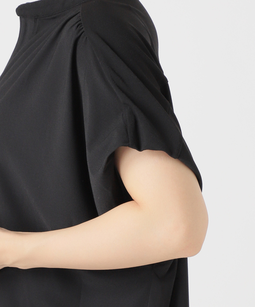 SLOBE IENA(スローブイエナ)の「《2枚セット》カットジョーゼットセットアップ(Tシャツ/カットソー・レディース・ブラウン/ブラック・36/38)」の14枚目の写真