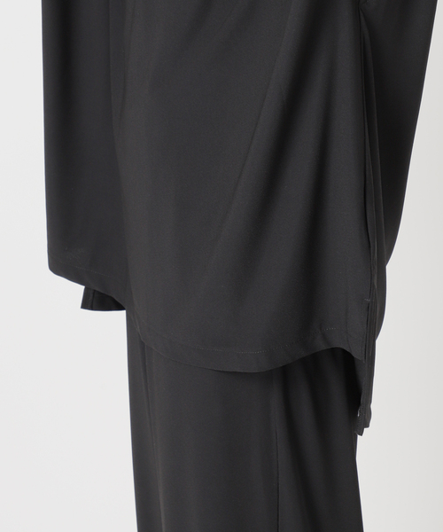 SLOBE IENA(スローブイエナ)の「《2枚セット》カットジョーゼットセットアップ(Tシャツ/カットソー・レディース・ブラウン/ブラック・36/38)」の15枚目の写真