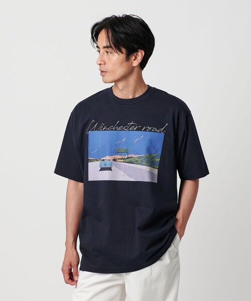 BEAUTY&YOUTH UNITED ARROWS(ビューティーアンドユースユナイテッドアローズ)の「【別注】<EIZIN SUZUKI>プリント Tシャツ(Tシャツ/カットソー・メンズ・その他2/その他3/その他4/その他1・XL/S/L/M)」の4枚目の写真
