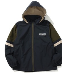 ダークブルー フード付きナイロンジャケット 防水防寒ジャケット（大型フード付）（ユニセックス）の通販