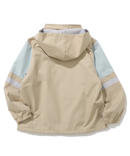 KRIFF MAYER Kid's Collection(クリフメイヤーキッズコレクション)の「【撥水・耐風・フードがしまえる】切替撥水ジャケット(ナイロンジャケット・キッズ・カーキ/ベージュ/ネイビー/サックスブルー・170/150/140/130/120/160)」の15枚目の写真