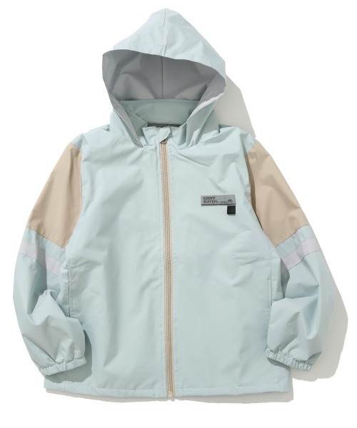 KRIFF MAYER Kid's Collection(クリフメイヤーキッズコレクション)の「【撥水・耐風・フードがしまえる】切替撥水ジャケット(ナイロンジャケット・キッズ・カーキ/ベージュ/ネイビー/サックスブルー・170/150/140/130/120/160)」の16枚目の写真