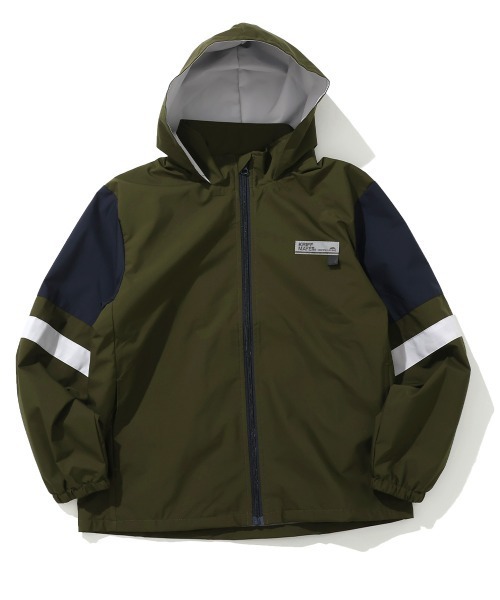 KRIFF MAYER Kid's Collection(クリフメイヤーキッズコレクション)の「【撥水・耐風・フードがしまえる】切替撥水ジャケット(ナイロンジャケット・キッズ・カーキ/ベージュ/ネイビー/サックスブルー・170/150/140/130/120/160)」の20枚目の写真