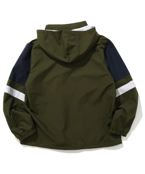 KRIFF MAYER Kid's Collection(クリフメイヤーキッズコレクション)の「【撥水・耐風・フードがしまえる】切替撥水ジャケット(ナイロンジャケット・キッズ・カーキ/ベージュ/ネイビー/サックスブルー・170/150/140/130/120/160)」の21枚目の写真