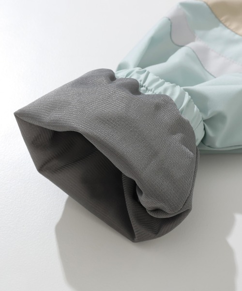 KRIFF MAYER Kid's Collection(クリフメイヤーキッズコレクション)の「【撥水・耐風・フードがしまえる】切替撥水ジャケット(ナイロンジャケット・キッズ・カーキ/ベージュ/ネイビー/サックスブルー・170/150/140/130/120/160)」の8枚目の写真