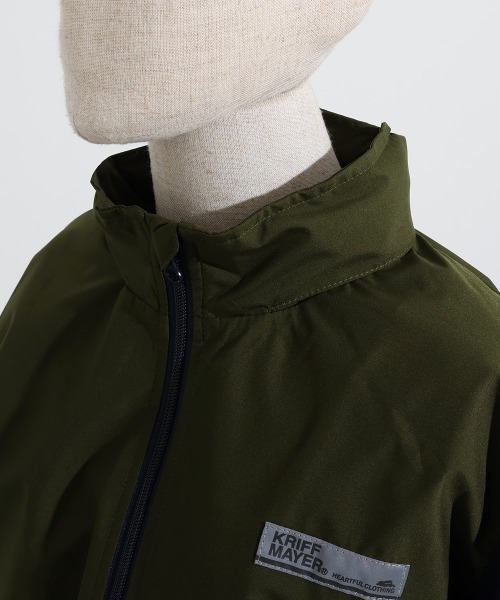 KRIFF MAYER Kid's Collection(クリフメイヤーキッズコレクション)の「【撥水・耐風・フードがしまえる】切替撥水ジャケット(ナイロンジャケット・キッズ・カーキ/ベージュ/ネイビー/サックスブルー・170/150/140/130/120/160)」の5枚目の写真