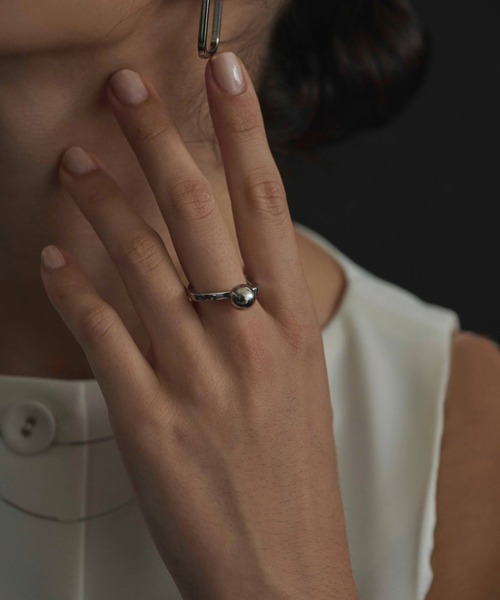 CENE（セネ）の「【CENE】セネ/クオードボールリング（リング・レディース・ゴールド/シルバー・#9/#13/#11）」の2枚目の写真