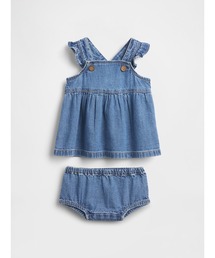 GAP（ギャップ）の「デニム サロペットスカートセット (ベビー)（セットアップ・キッズ）」