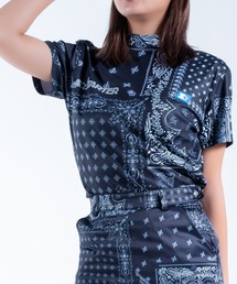 《STARTER GOLF》スターターゴルフ BANDANA MOCK NECK TEE モックネック Tシャツ SG-123004