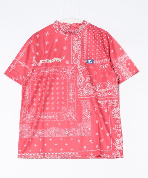 B.I.D.(ビーアイディー)の「《STARTER GOLF》スターターゴルフ BANDANA MOCK NECK TEE モックネック Tシャツ SG-123004(Tシャツ/カットソー・メンズ・レッド/ネイビー/ブラック・L/M)」の5枚目の写真