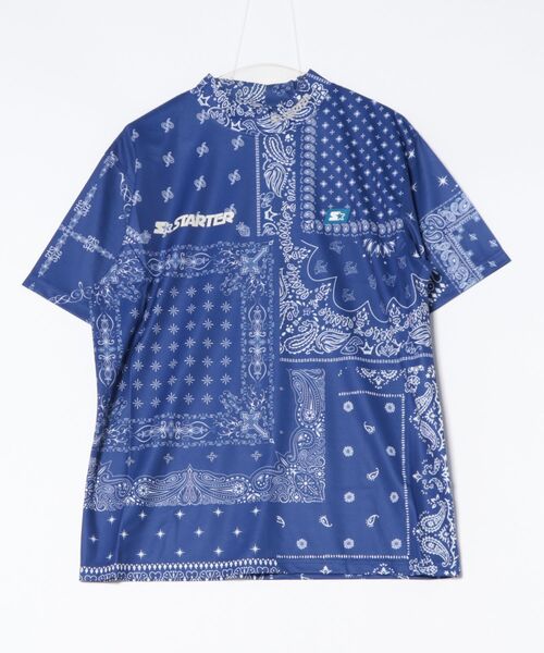 B.I.D.(ビーアイディー)の「《STARTER GOLF》スターターゴルフ BANDANA MOCK NECK TEE モックネック Tシャツ SG-123004(Tシャツ/カットソー・メンズ・レッド/ネイビー/ブラック・L/M)」の6枚目の写真