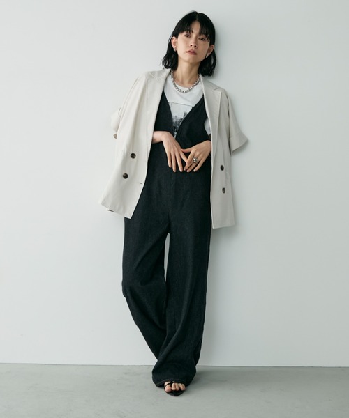 アイボリー サロペット 38 パンツ オーバーオール サロペット[品番：GW000003922]｜Growing