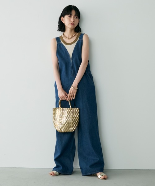 アイボリー サロペット 38 パンツ オーバーオール サロペット[品番：GW000003922]｜Growing