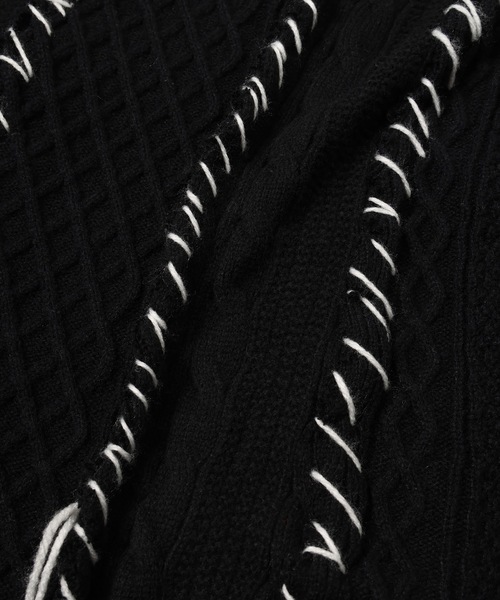 DISCOVERED（ディスカバード）の「Nordic Collage Sweater（ニット/セーター・メンズ・ブラック・FREE）」の4枚目の写真