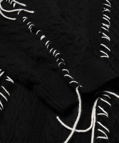 DISCOVERED（ディスカバード）の「Nordic Collage Sweater（ニット/セーター・メンズ・ブラック・FREE）」の6枚目の写真