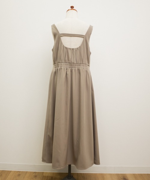 CLETTE(クレット)の「ハートネックジャンスカワンピース(ワンピース・レディース・ブラック/ベージュ/グレー・LL/3L/4L)」の14枚目の写真