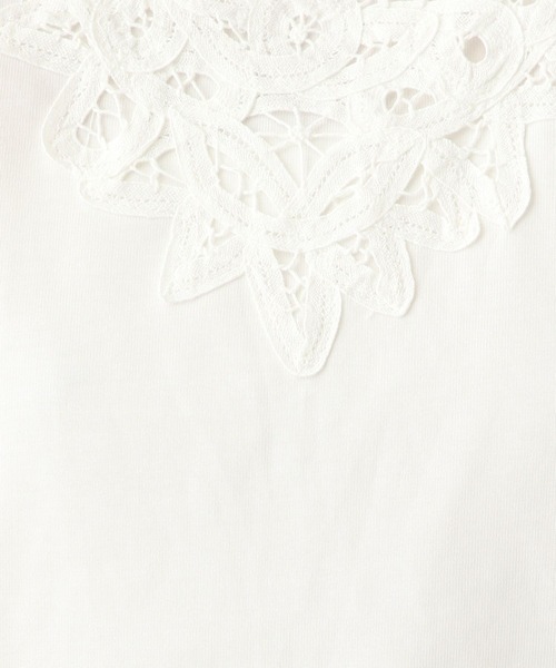 studio CLIP（スタディオクリップ）の「《natural by clip》バテンレースタンク（タンクトップ・レディース・ホワイト/ブラック・LARGE/MEDIUM）」の5枚目の写真