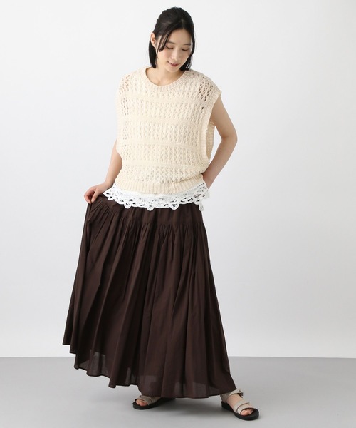 studio CLIP（スタディオクリップ）の「《natural by clip》バテンレースタンク（タンクトップ・レディース・ホワイト/ブラック・LARGE/MEDIUM）」の7枚目の写真