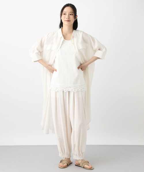 studio CLIP（スタディオクリップ）の「《natural by clip》バテンレースタンク（タンクトップ・レディース・ホワイト/ブラック・LARGE/MEDIUM）」の8枚目の写真