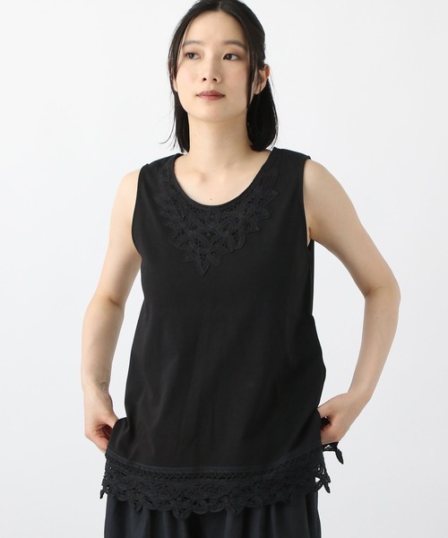 studio CLIP（スタディオクリップ）の「《natural by clip》バテンレースタンク（タンクトップ・レディース・ホワイト/ブラック・LARGE/MEDIUM）」の22枚目の写真