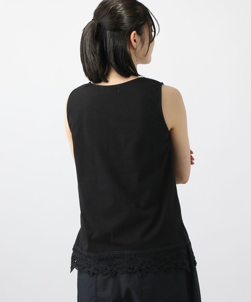 studio CLIP（スタディオクリップ）の「《natural by clip》バテンレースタンク（タンクトップ・レディース・ホワイト/ブラック・LARGE/MEDIUM）」の12枚目の写真