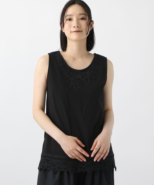 studio CLIP（スタディオクリップ）の「《natural by clip》バテンレースタンク（タンクトップ・レディース・ホワイト/ブラック・LARGE/MEDIUM）」の13枚目の写真