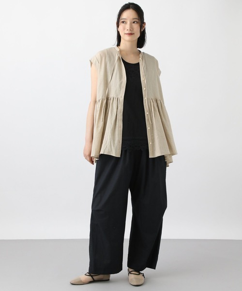 studio CLIP（スタディオクリップ）の「《natural by clip》バテンレースタンク（タンクトップ・レディース・ホワイト/ブラック・LARGE/MEDIUM）」の21枚目の写真