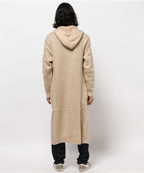 WHO'S WHO gallery（フーズフーギャラリー）の「【GIGGER】ロングニットガウン（カーディガン/ボレロ・メンズ・ブラック/ベージュ・FREE）」の7枚目の写真