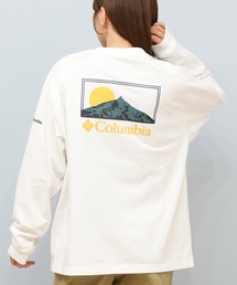Columbia（コロンビア）の「【限定】columbia/コロンビア ユニセックス SUNRISE EDGE GRAPHIC LS T ロンT/長袖Tシャツ バックプリント吸湿速乾 紫外線防止  PM0929（Tシャツ/カットソー）」