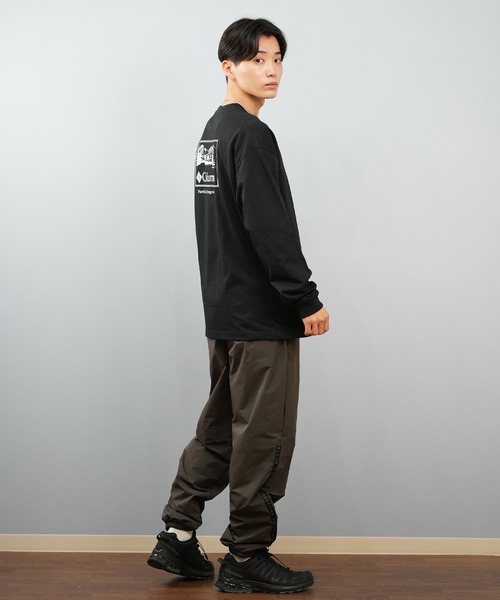 Columbia（コロンビア）の「【限定】columbia/コロンビア ユニセックス SUNRISE EDGE GRAPHIC LS T ロンT/長袖Tシャツ バックプリント吸湿速乾 紫外線防止  PM0929（Tシャツ/カットソー・メンズ・ブラック×ホワイト/ブラック×イエロー/ホワイト×ブラック/ホワイト系その他/ブラウン系その他/ブラウン系その他2/グリーン系その他/グリーン系その他2/ブラック×レッド/ホワイト×イエロー・S/M/L/XL）」の16枚目の写真