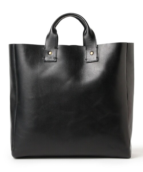 BEAMS BOY（ビームスボーイ）の「ハンド レザー バッグ（トートバッグ・レディース・ブラック/ブラウン・ONE SIZE）」の2枚目の写真