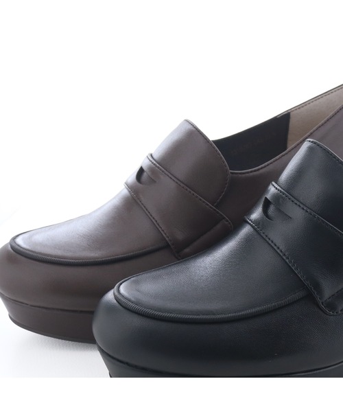 あしながおじさん（アシナガオジサン）の「厚底ローファーパンプス　1310283（ローファー・レディース・ダークブラウン/ブラック/ベージュ系その他・23cm/23.5cm/24cm/24.5cm/22.5cm）」の10枚目の写真