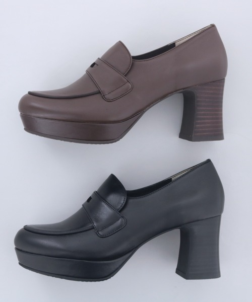 あしながおじさん（アシナガオジサン）の「厚底ローファーパンプス　1310283（ローファー・レディース・ダークブラウン/ブラック/ベージュ系その他・23cm/23.5cm/24cm/24.5cm/22.5cm）」の6枚目の写真