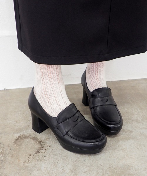 あしながおじさん（アシナガオジサン）の「厚底ローファーパンプス　1310283（ローファー・レディース・ダークブラウン/ブラック/ベージュ系その他・23cm/23.5cm/24cm/24.5cm/22.5cm）」の18枚目の写真