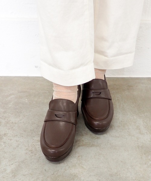 あしながおじさん（アシナガオジサン）の「厚底ローファーパンプス　1310283（ローファー・レディース・ダークブラウン/ブラック/ベージュ系その他・23cm/23.5cm/24cm/24.5cm/22.5cm）」の21枚目の写真