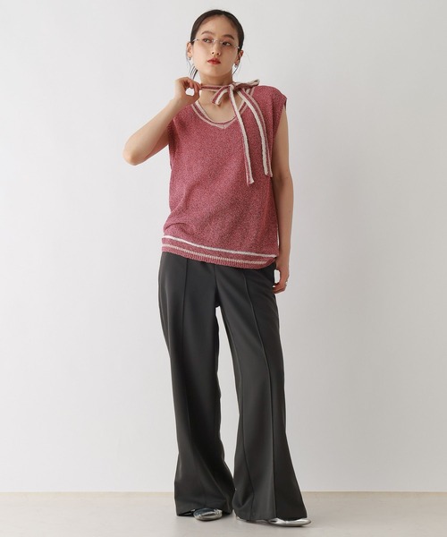 RAGEBLUE（レイジブルー）の「TRサイドZIPストレートスラックス（スラックス・レディース・その他19/ネイビー・FREE）」の3枚目の写真