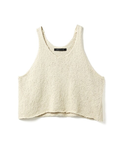mizuiroind（ミズイロインド）の「mizuiro ind リリーヤーンベスト（ベスト・レディース・グレー/ブラック/アイボリー・FREE）」の2枚目の写真