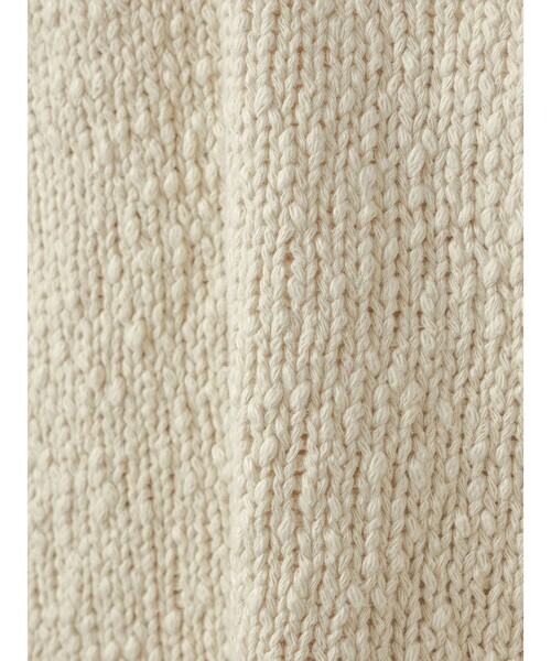 mizuiroind（ミズイロインド）の「mizuiro ind リリーヤーンベスト（ベスト・レディース・グレー/ブラック/アイボリー・FREE）」の5枚目の写真