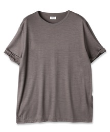 SLEEVE ROLL UP WOOL TEE
